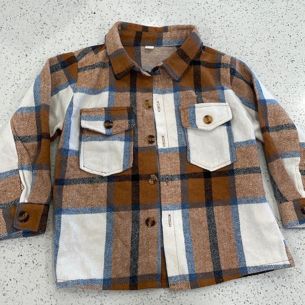 Plaid flannel jacket